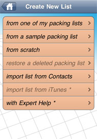 Create new list