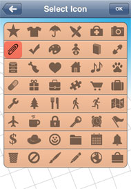 Select category icon