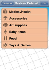 Restore deleted category
