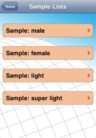 Sample lists