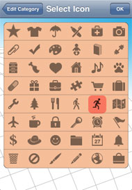 Select category icon