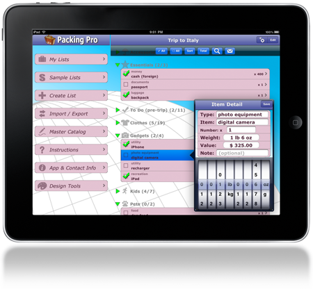 christmas holiday travel packing solution for the iphone and holiday packing app