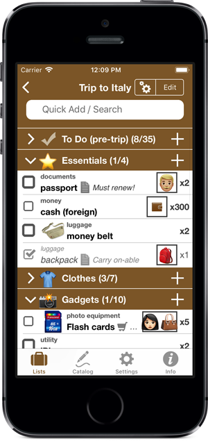college packing list app
