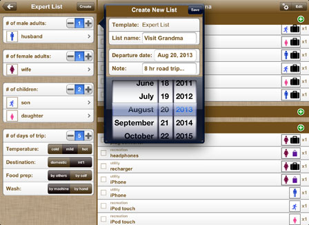 Expert list assistance