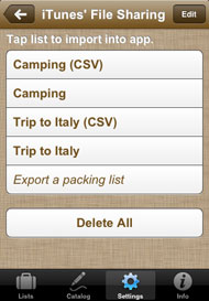 Device-to-computer import/export