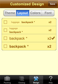Customize Layout