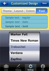 Customize Font