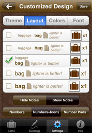 Customize Layout