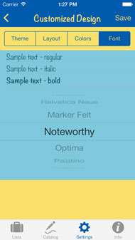 Customize font