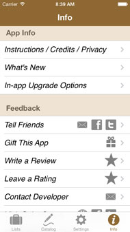 Info and Feedback