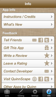 Info and Feedback