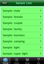 Sample lists