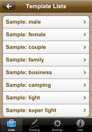 Sample lists