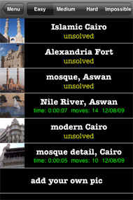 Modern Egypt puzzle list