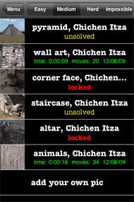 Chichen Itza puzzle list