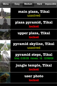Tikal puzzle list