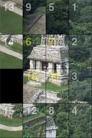 Numbered tiles